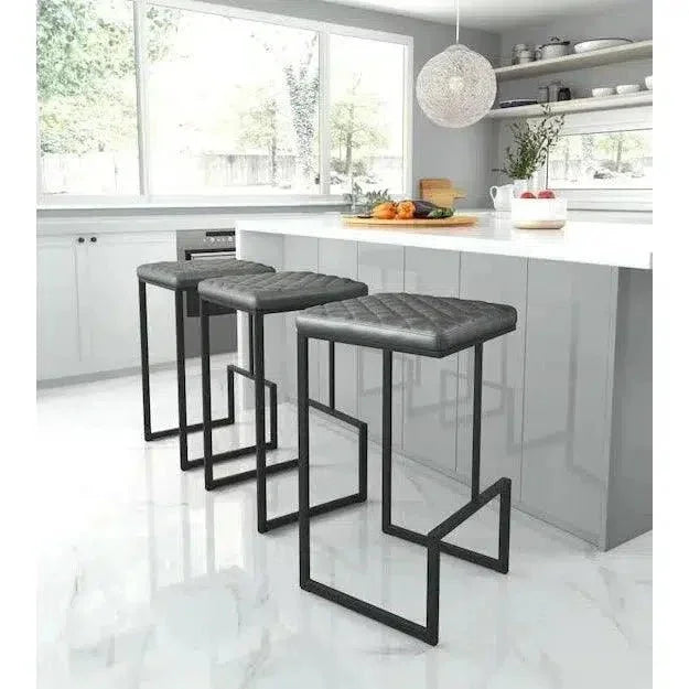 Element Barstool Gray - LOOMLAN - Zuo Modern - Bar Stools