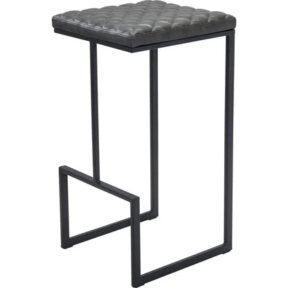 Element Barstool Gray - LOOMLAN - Zuo Modern - Bar Stools