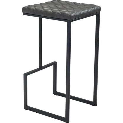 Element Barstool Gray - LOOMLAN - Zuo Modern - Bar Stools