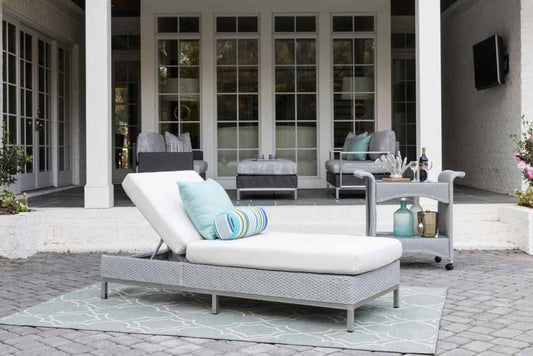 Elements Loom Wicker Outdoor Chaise-Outdoor Chaises-Lloyd Flanders-LOOMLAN