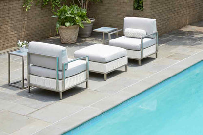 Elements Loom Wicker Outdoor Ottoman-Outdoor Ottomans-Lloyd Flanders-LOOMLAN