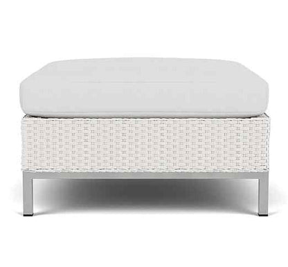 Elements Loom Wicker Outdoor Ottoman-Outdoor Ottomans-Lloyd Flanders-LOOMLAN