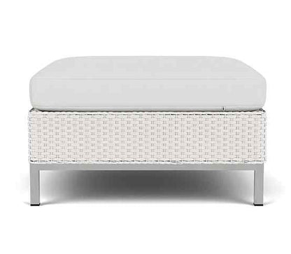 Elements Loom Wicker Outdoor Ottoman-Outdoor Ottomans-Lloyd Flanders-LOOMLAN