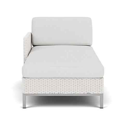 Elements Outdoor Chaise with Loom Arm and Back-Outdoor Chaises-Lloyd Flanders-LOOMLAN