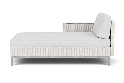 Elements Outdoor Chaise with Loom Arm and Back-Outdoor Chaises-Lloyd Flanders-LOOMLAN