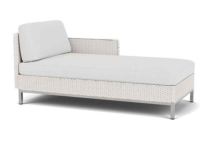 Elements Outdoor Chaise with Loom Arm and Back-Outdoor Chaises-Lloyd Flanders-LOOMLAN