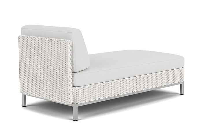Elements Outdoor Chaise with Loom Arm and Back-Outdoor Chaises-Lloyd Flanders-LOOMLAN