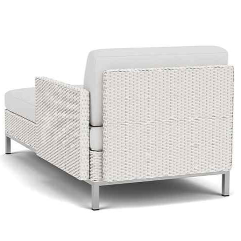 Elements Outdoor Chaise with Loom Arm and Back-Outdoor Chaises-Lloyd Flanders-LOOMLAN