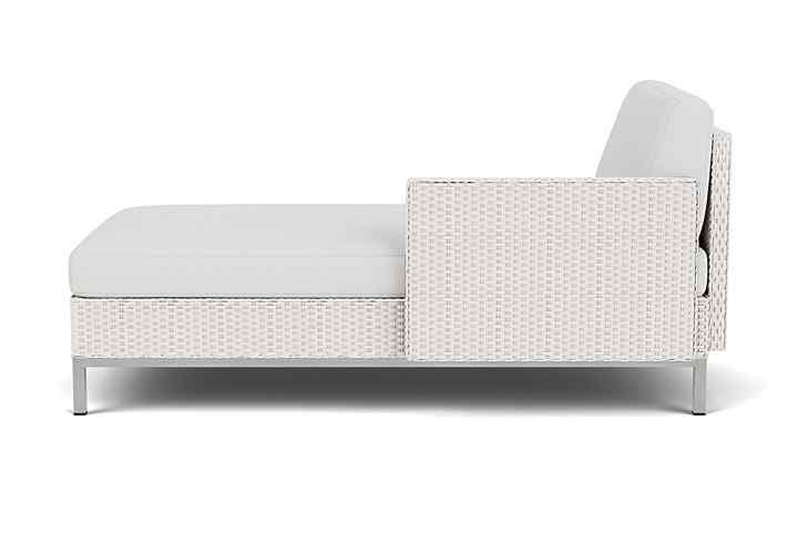 Elements Outdoor Chaise with Loom Arm and Back-Outdoor Chaises-Lloyd Flanders-LOOMLAN