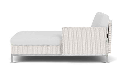 Elements Outdoor Chaise with Loom Arm and Back-Outdoor Chaises-Lloyd Flanders-LOOMLAN