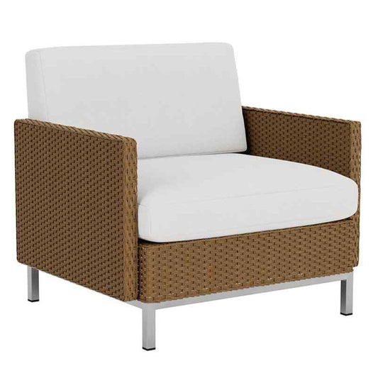 Elements Outdoor Lounge Chair with Loom Arms and Back-Outdoor Lounge Chairs-Lloyd Flanders-LOOMLAN