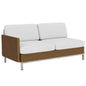 Elements Outdoor Settee with Loom Arm and Back