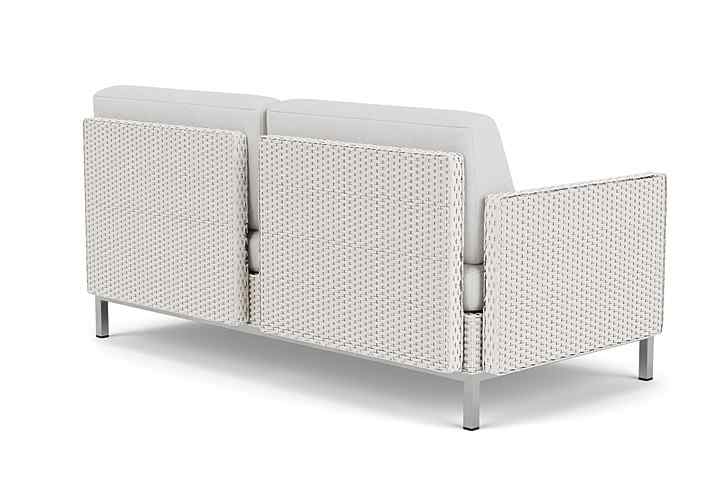 Elements Outdoor Settee with Loom Arm and Back