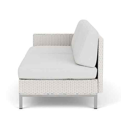Elements Outdoor Settee with Loom Arm and Back