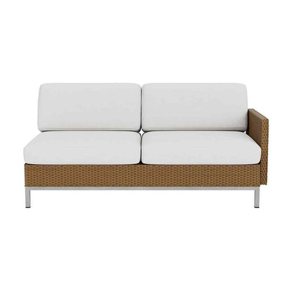 Elements Outdoor Settee with Loom Arm and Back