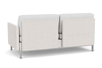 Elements Outdoor Settee with Loom Arm and Back