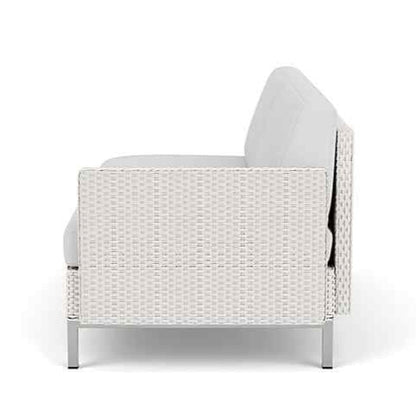 Elements Outdoor Settee with Loom Arm and Back