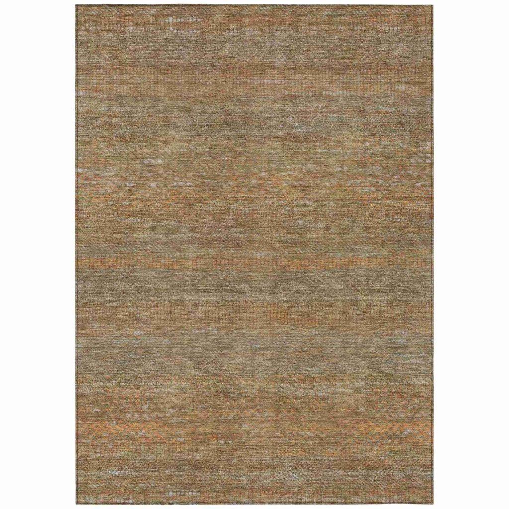 Elenore Brown Washable Indoor - Outdoor Rug - LOOMLAN - LOOMLAN Rugs - Outdoor Rugs