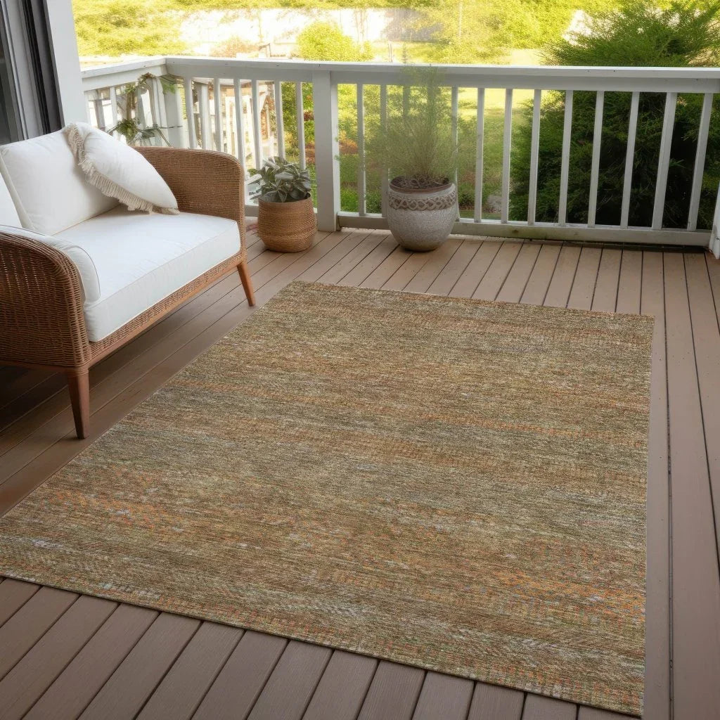 Elenore Brown Washable Indoor - Outdoor Rug - LOOMLAN - LOOMLAN Rugs - Outdoor Rugs