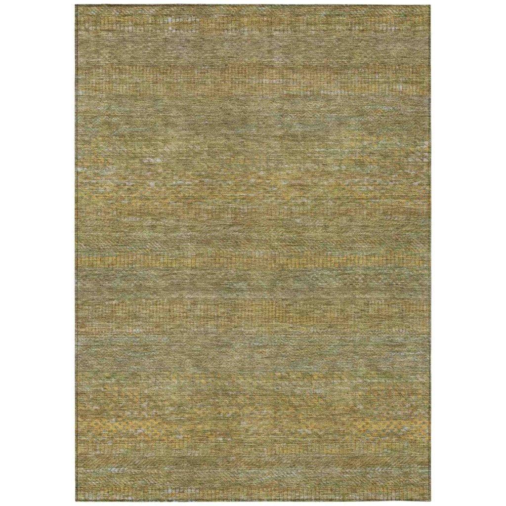 Elenore Green Washable Indoor - Outdoor Rug - LOOMLAN - LOOMLAN Rugs - Outdoor Rugs