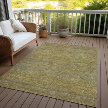 Elenore Green Washable Indoor - Outdoor Rug - LOOMLAN - LOOMLAN Rugs - Outdoor Rugs