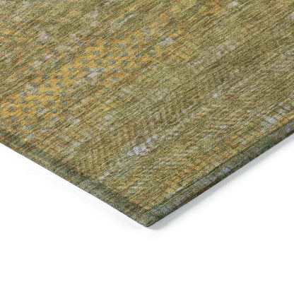 Elenore Green Washable Indoor - Outdoor Rug - LOOMLAN - LOOMLAN Rugs - Outdoor Rugs