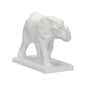 Elephant White Resin Design Sculpture - LOOMLAN - Chelsea House - Statues & Sculptures