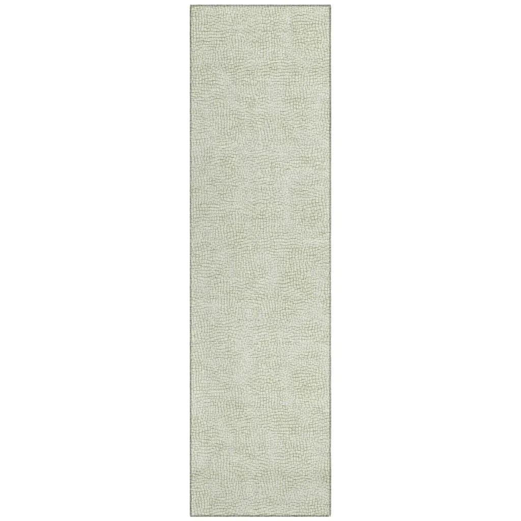 Eleya Aloe Washable Indoor-Outdoor Rug-Outdoor Rugs-LOOMLAN Rugs-2'3" x 7'6"-LOOMLAN
