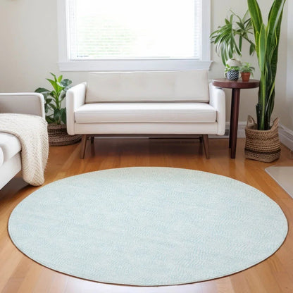 Eleya Blue Washable Indoor-Outdoor Rug-Outdoor Rugs-LOOMLAN Rugs-LOOMLAN