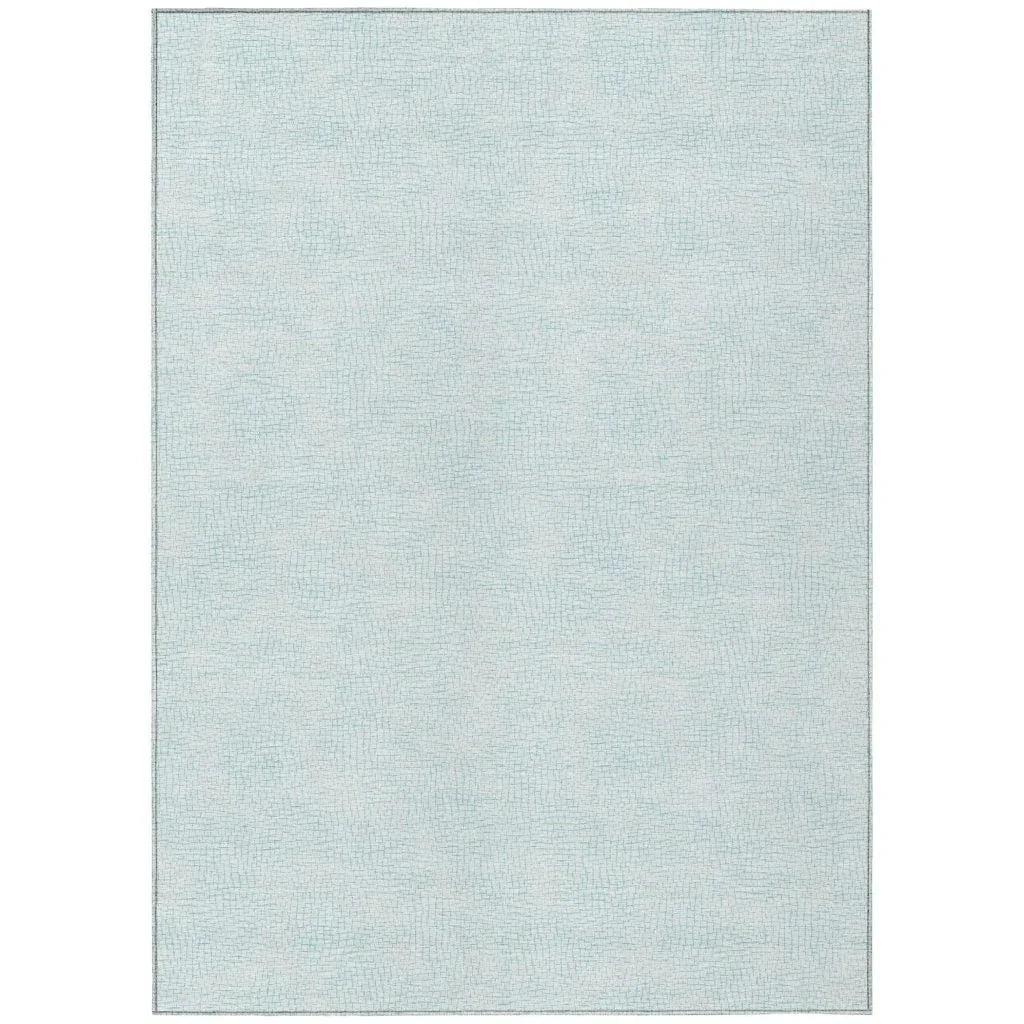 Eleya Blue Washable Indoor-Outdoor Rug-Outdoor Rugs-LOOMLAN Rugs-2'6" x 3'10"-LOOMLAN
