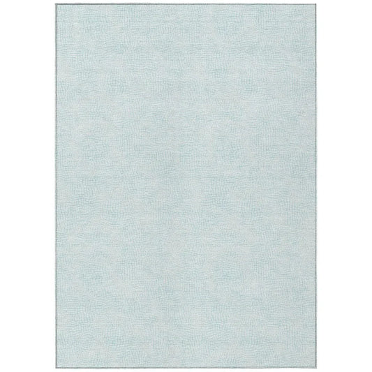 Eleya Blue Washable Indoor-Outdoor Rug-Outdoor Rugs-LOOMLAN Rugs-2'6" x 3'10"-LOOMLAN