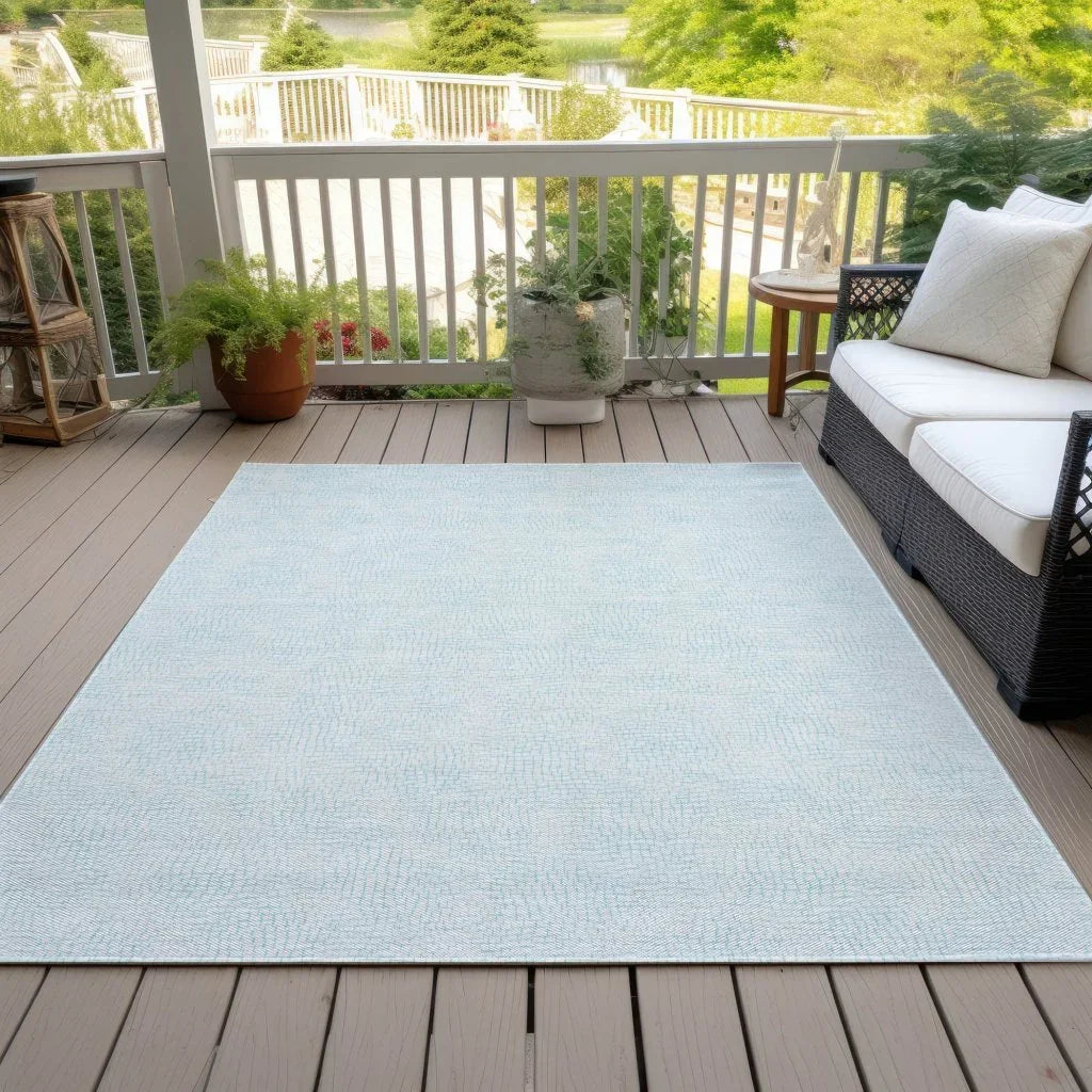 Eleya Blue Washable Indoor-Outdoor Rug-Outdoor Rugs-LOOMLAN Rugs-LOOMLAN