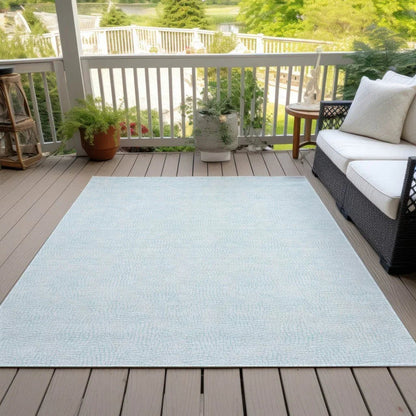 Eleya Blue Washable Indoor-Outdoor Rug-Outdoor Rugs-LOOMLAN Rugs-LOOMLAN