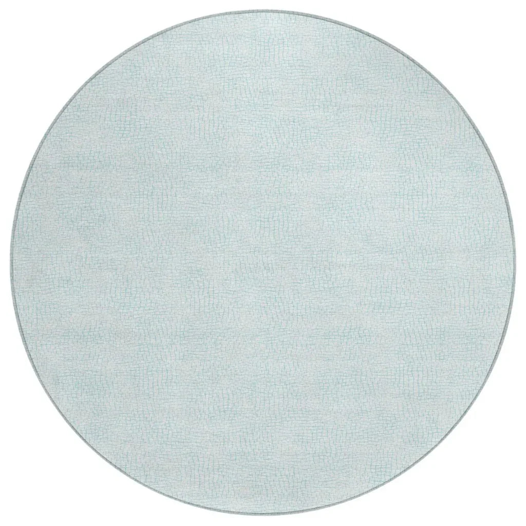 Eleya Blue Washable Indoor-Outdoor Rug-Outdoor Rugs-LOOMLAN Rugs-8' x 8'-LOOMLAN