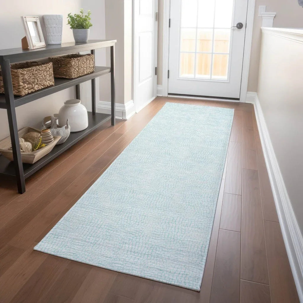 Eleya Blue Washable Indoor-Outdoor Rug-Outdoor Rugs-LOOMLAN Rugs-LOOMLAN