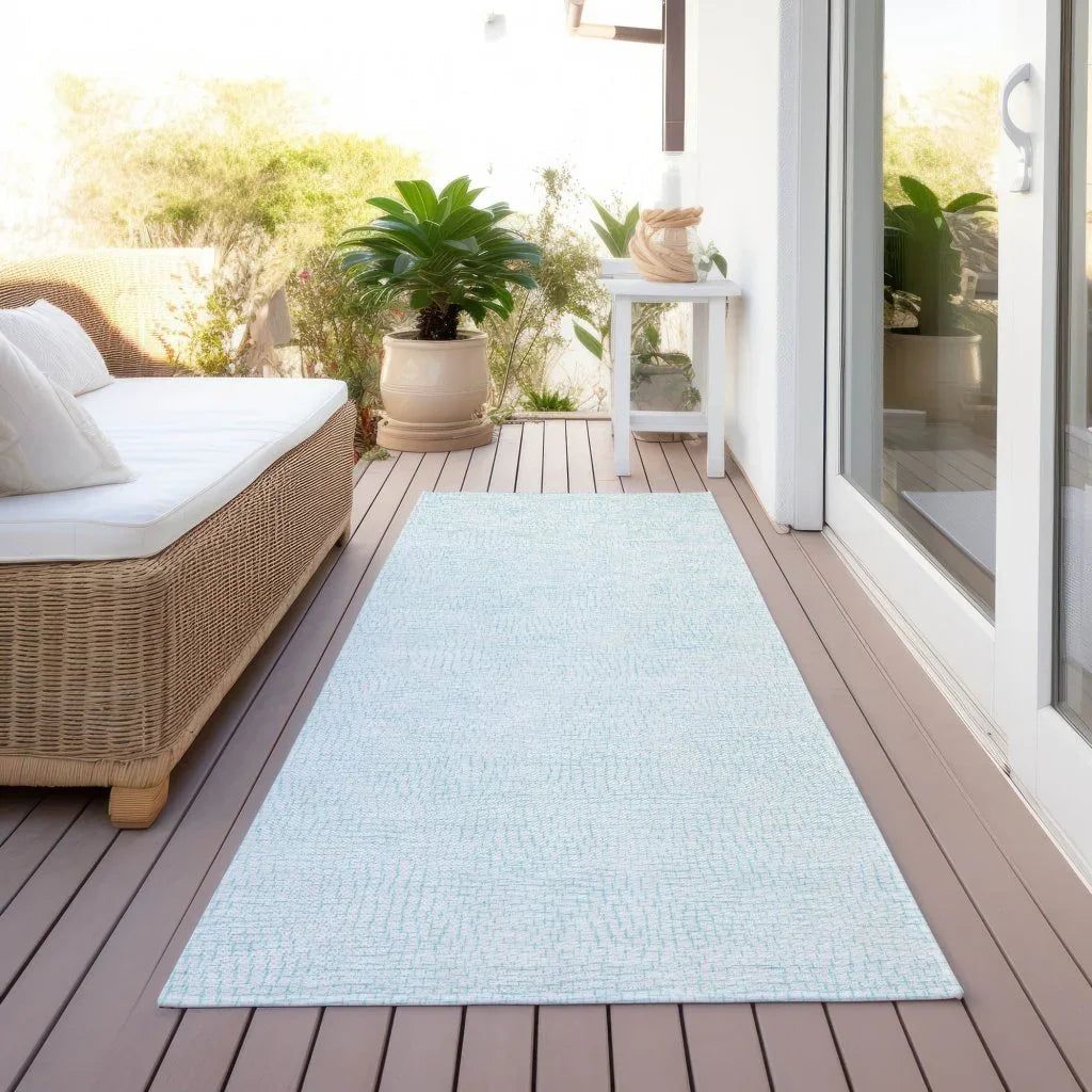 Eleya Blue Washable Indoor-Outdoor Rug-Outdoor Rugs-LOOMLAN Rugs-LOOMLAN