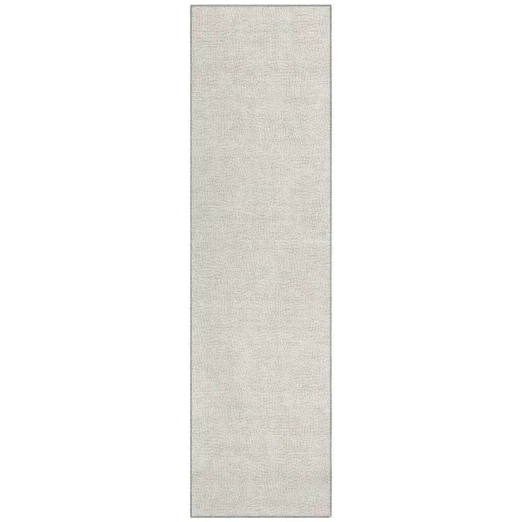 Eleya Brown Washable Indoor-Outdoor Rug-Outdoor Rugs-LOOMLAN Rugs-2'3" x 7'6"-LOOMLAN