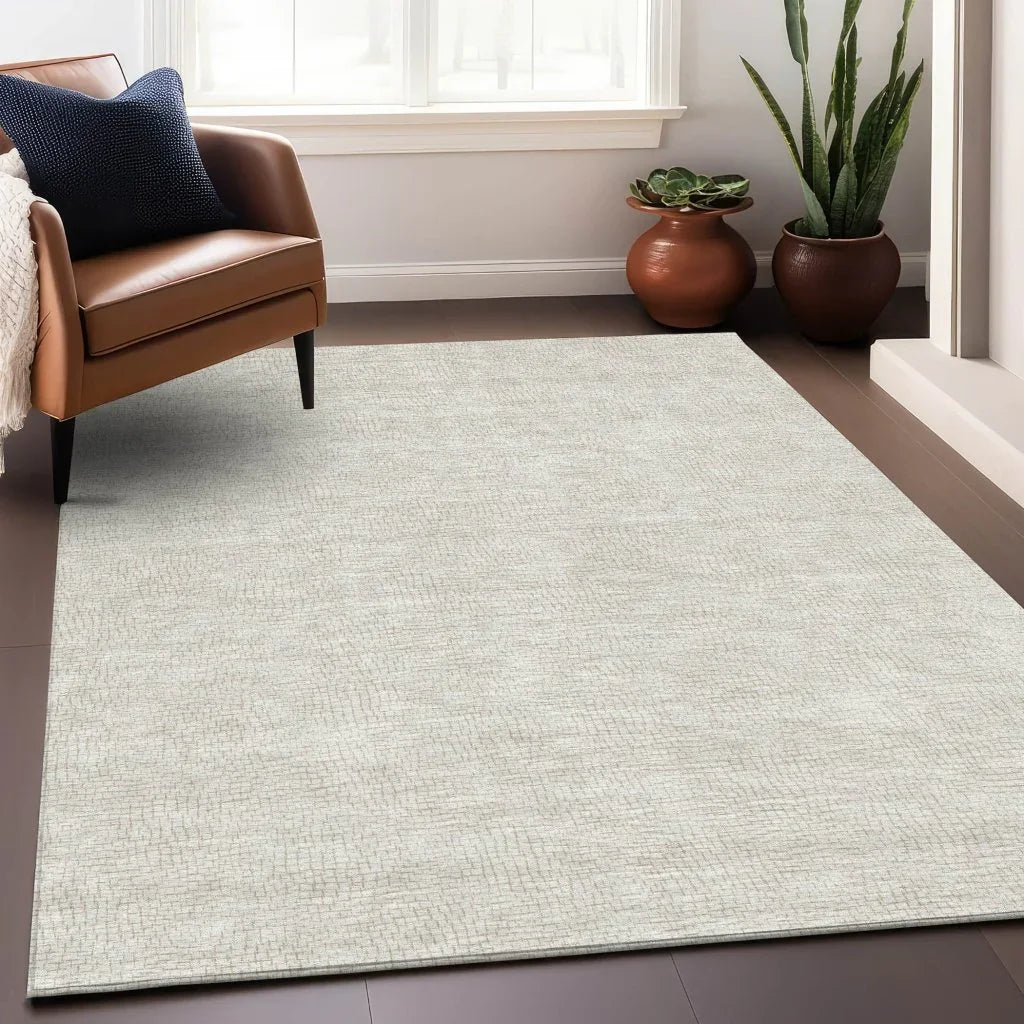 Eleya Brown Washable Indoor-Outdoor Rug-Outdoor Rugs-LOOMLAN Rugs-LOOMLAN