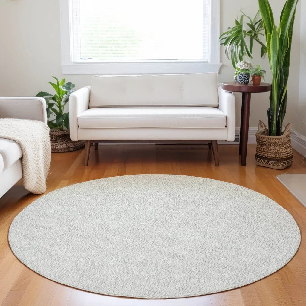 Eleya Gray Washable Indoor-Outdoor Rug-Outdoor Rugs-LOOMLAN Rugs-LOOMLAN