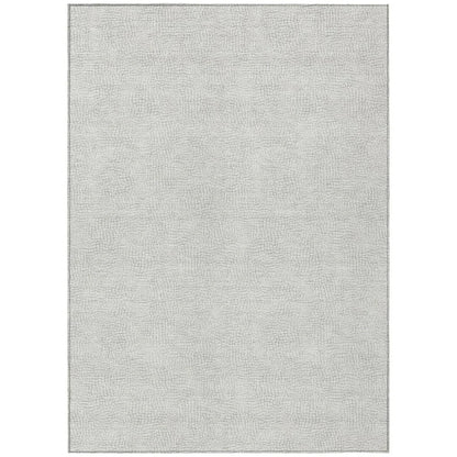 Eleya Gray Washable Indoor-Outdoor Rug-Outdoor Rugs-LOOMLAN Rugs-2'6" x 3'10"-LOOMLAN