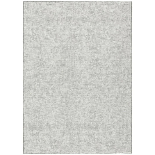 Eleya Gray Washable Indoor-Outdoor Rug-Outdoor Rugs-LOOMLAN Rugs-2'6" x 3'10"-LOOMLAN