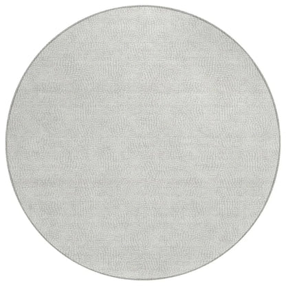 Eleya Gray Washable Indoor-Outdoor Rug-Outdoor Rugs-LOOMLAN Rugs-8' x 8'-LOOMLAN
