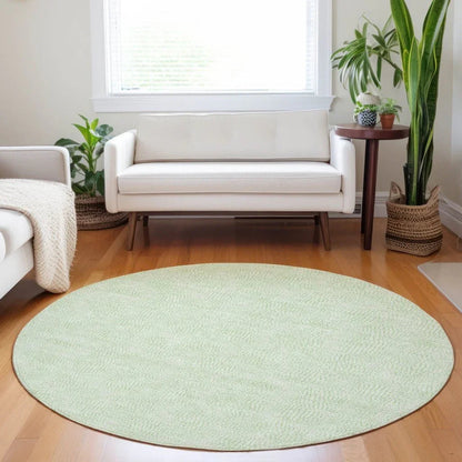 Eleya Green Washable Indoor-Outdoor Rug-Outdoor Rugs-LOOMLAN Rugs-LOOMLAN