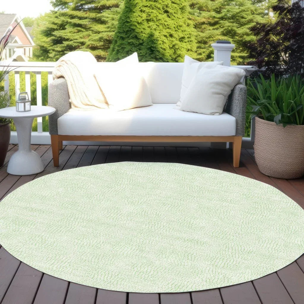 Eleya Green Washable Indoor-Outdoor Rug-Outdoor Rugs-LOOMLAN Rugs-LOOMLAN