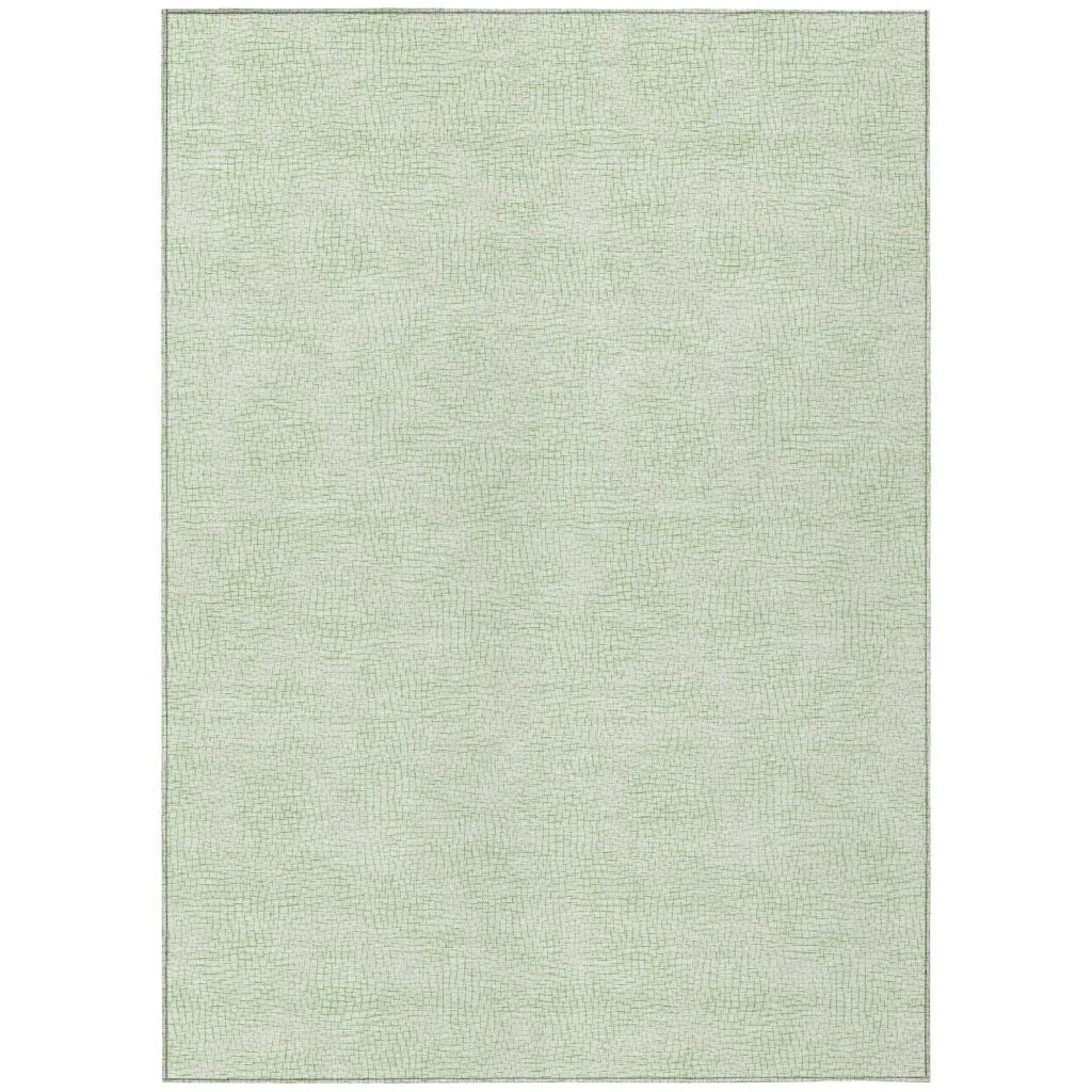 Eleya Green Washable Indoor-Outdoor Rug-Outdoor Rugs-LOOMLAN Rugs-2'6" x 3'10"-LOOMLAN