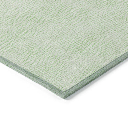Eleya Green Washable Indoor-Outdoor Rug-Outdoor Rugs-LOOMLAN Rugs-LOOMLAN
