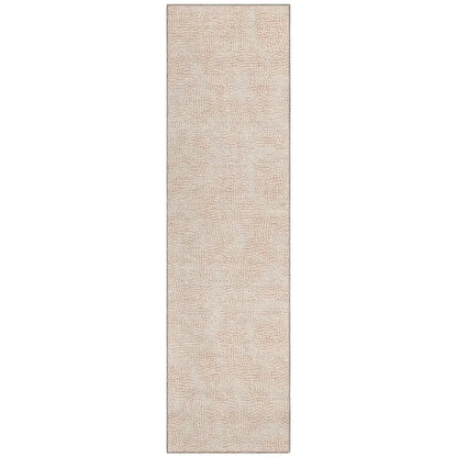Eleya Orange Washable Indoor-Outdoor Rug-Outdoor Rugs-LOOMLAN Rugs-2'3" x 7'6"-LOOMLAN