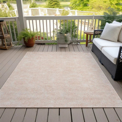 Eleya Orange Washable Indoor-Outdoor Rug-Outdoor Rugs-LOOMLAN Rugs-LOOMLAN
