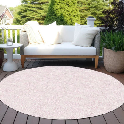 Eleya Pink Washable Indoor-Outdoor Rug-Outdoor Rugs-LOOMLAN Rugs-LOOMLAN