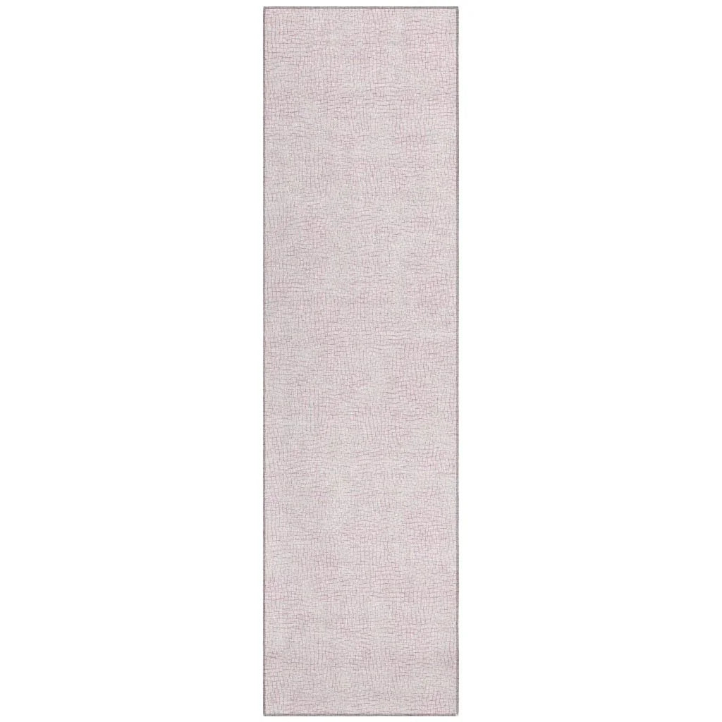 Eleya Pink Washable Indoor-Outdoor Rug-Outdoor Rugs-LOOMLAN Rugs-2'3" x 7'6"-LOOMLAN